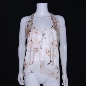Aritzia Le Fou Wilfried halter top silk XXS NWOT